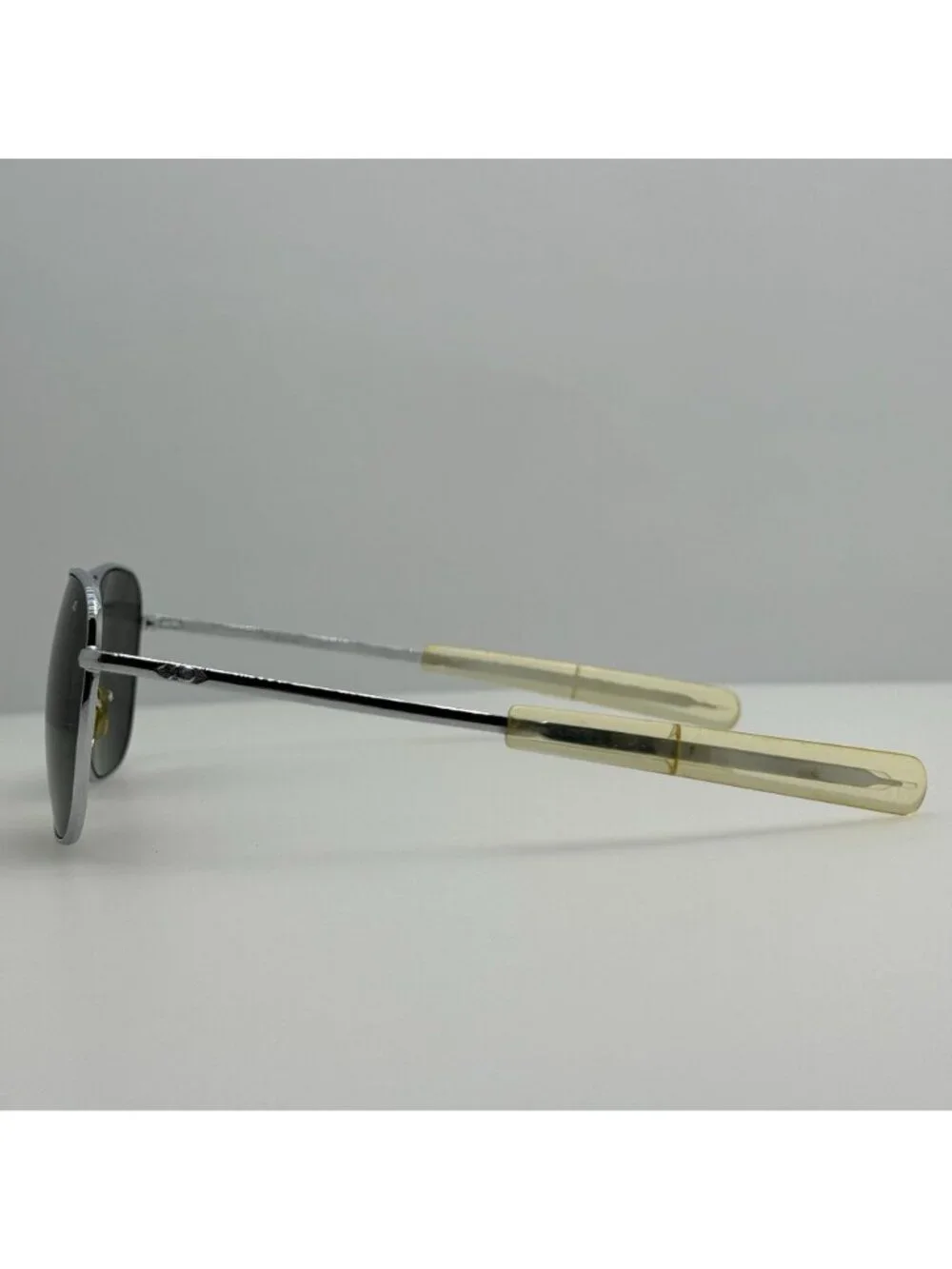 American Optical Sunglasses Original Pilot AO USA 5 1/2 Chrome 57-20-140